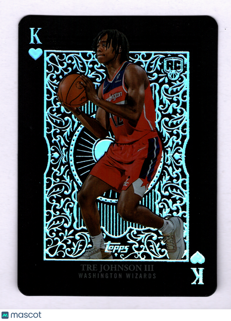 Tre Johnson III 2025-26 Topps #AK-21 All Kings Case Hit SSP RC Wizards
