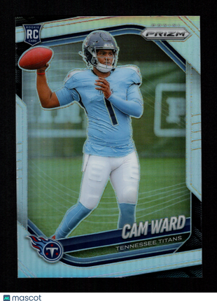 Cam Ward 2025 Panini Prizm #352 Silver Prizm Rookie RC Titans