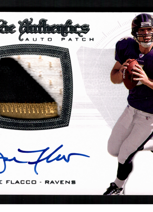 Joe Flacco 2008 Upper Deck SP Authentic Rookie Authentics Patch /999 RC Auto