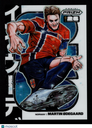 Martin Ødegaard 2026 Panini Prizm FIFA World Cup #20 Manga Case Hit SSP Norway