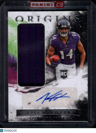 Kyle Hamilton 2022 Panini Origins #182 Rookie Patch Autograph RC Auto Sealed