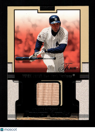 Derek Jeter 2002 Fleer Flair Power Tools Game-Used Bat Relic Yankees