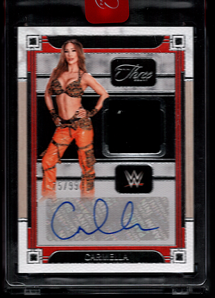 Carmella 2024 Panini Three Count WWE #MA-CML Patch Auto /99 Sealed