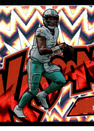 Tua Tagovailoa 2023 Panini Absolute #5 Kaboom! Horizontal Case Hit SSP Dolphins