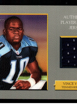 Vince Young 2006 Topps Turkey Red #TRR-VY Player-Worn Jersey Rookie RC Titans