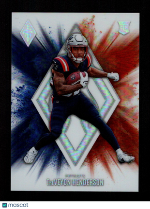TreVeyon Henderson 2025 Panini Phoenix #10 Color Blast RC SSP Case Hit Patriots