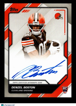 Denzel Boston 2026 Topps #FFS-DB Flagship First Signatures RC Auto Browns