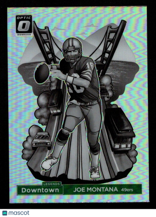 Joe Montana 2024 Donruss Optic #1 Downtown Legends SSP Case Hit 49ers
