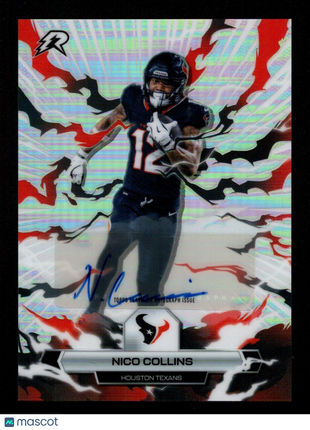 Nico Collins 2025 Topps Resurgence #39 Refractor Autograph Auto Texans