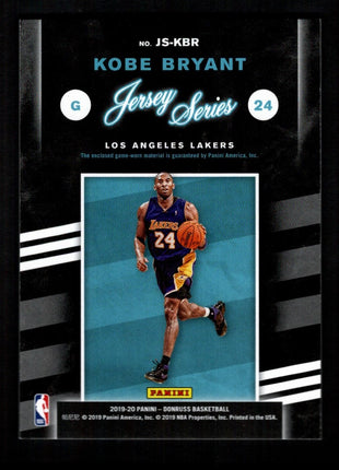 Kobe Bryant 2019-20 Donruss #JS-KBR Jersey Series Game-Used Patch Lakers
