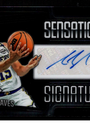 Austin Reaves 2025 Panini Prizm Black #SS-AUS Sensational Signatures Auto Lakers