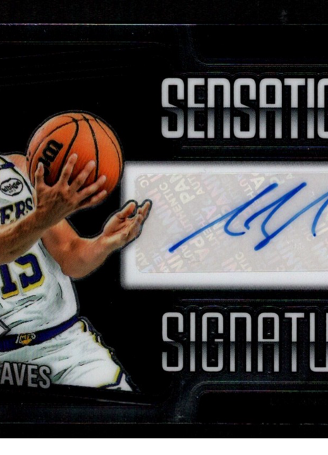 Austin Reaves 2025 Panini Prizm Black #SS-AUS Sensational Signatures Auto Lakers