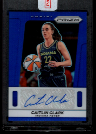 Caitlin Clark 2025 Panini Prizm WNBA #TB-CC Blue Prizm /75 Auto Fever Sealed