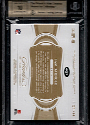 Sam Darnold 2018 Flawless #4 Rookie Patch Auto Sapphire /10 RC BGS9.5/10 GEM MT