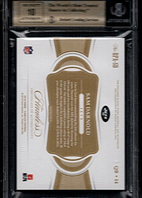 Sam Darnold 2018 Flawless #4 Rookie Patch Auto Sapphire /10 RC BGS9.5/10 GEM MT