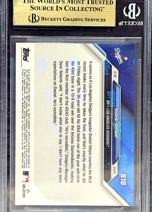 Shohei Ohtani 2024 Topps Now #616 43/43 Season BGS9.5 GEM MT Dodgers