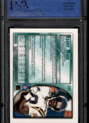Randy Moss 1998 Bowman Chrome #182 Rookie RC PSA9 MINT Vikings