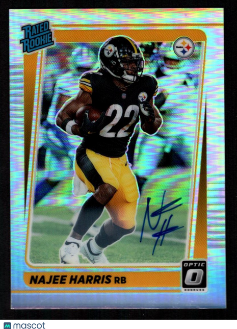 Najee Harris 2021 Panini Donruss Optic #213 Rookie Autograph Holo /125 RC Auto