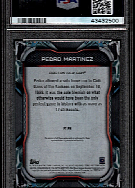 Pedro Martinez 2018 Topps High Tek Portraitek Autograph /60 Auto PSA10 GEM MT