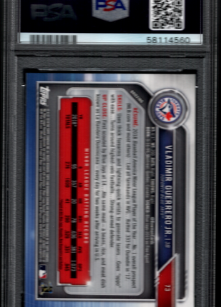 Vladimir Guerrero Jr. 2019 Bowman Chrome #73 Rookie RC PSA10 GEM MT