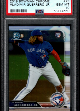 Vladimir Guerrero Jr. 2019 Bowman Chrome #73 Rookie RC PSA10 GEM MT