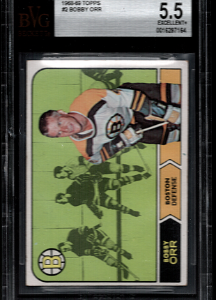 Bobby Orr 1968-70 Topps #2 BGS5.5 EX+ Boston Bruins