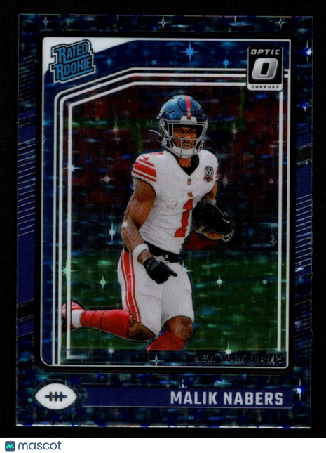 Malik Nabers 2024 Panini Donruss Optic #271 Stars SSP Case Hit RC NY Giants