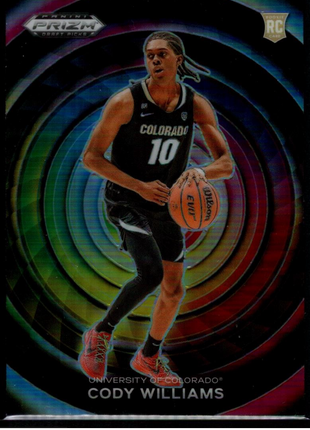 Cody Williams 2024-25 Panini Prizm DP #10 Rainbow Color Wheel SSP RC Case Hit