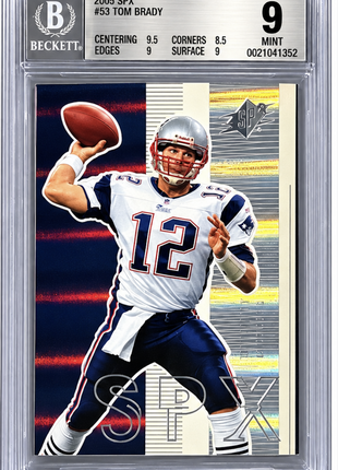 Tom Brady 2005 SPx #53 BGS9 MINT New England Patriots