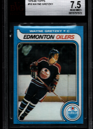 Wayne Gretzky 1979-80 Topps #18 Rookie RC GOAT BGS7.5 NEAR MINT+ Oilers