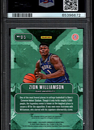 Zion Williamson 2020 Panini Prizm DP #D5 Downtown Case Hit SSP PSA10 GEM MT