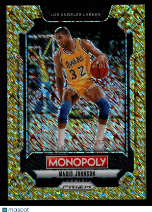Magic Johnson 2024-25 Panini Prizm Monopoly Gold Millionaire Shimmer /500 Lakers