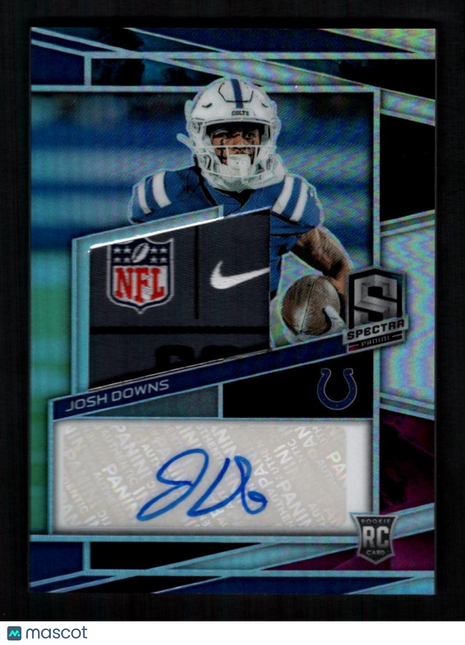 Josh Downs 2023 Panini Spectra #221 Nebula Laundry Tag Autograph /2 RC Auto