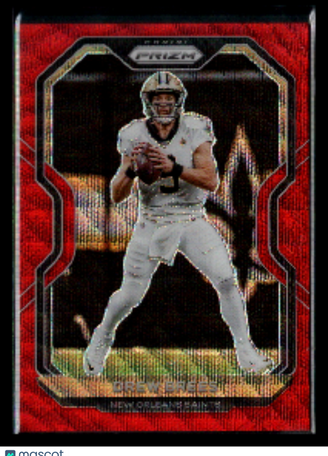 Drew Brees 2020 Panini Prizm #243 Red Wave /149 Saints