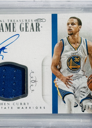 Stephen Curry 2014 National Treasures Game-Used Patch /35 Auto BGS9.5/10 GEM MT