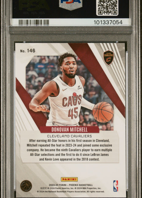 Donovan Mitchell 2023-24 Phoenix # 146 Hieroglyphs SSP Case Hit PSA10 GEM MT