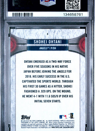 Shohei Ohtani 2018 Topps National Baseball Card Day #8 Rookie RC PSA9 MINT