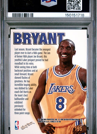 Kobe Bryant 1997 Skybox Z-Force #195 Zupermen PSA8 NM-MT Lakers