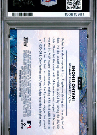 Shohei Ohtani 2025 Topps Cosmic #14 Stars In The Night SSP Case Hit PSA9 MINT