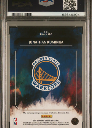 Jonathan Kuminga 2021-22 Panini Origins #RAKMG Rookie Autograph RC PSA9 MINT