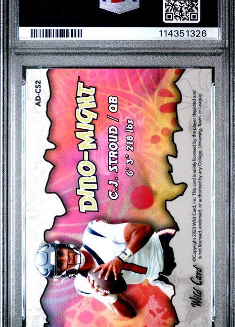 CJ Stroud 2023 Wild Card Alumination Dino-Might Stegosaurus/50 RC PSA10 GEM MT