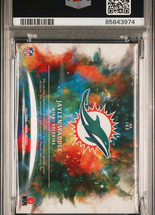 Jaylen Waddle 2021 Panini Origins #163 Jumbo Patch Autograph RC Auto PSA9 MINT