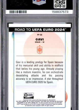 Gavi 2023 Topps Pristine Road To Euro 2024 Pristine #PPGA Prodigies PSA10 GEM MT