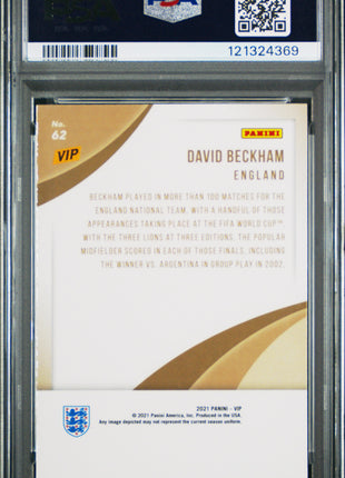 David Beckham 2022 Panini National VIP #62 PSA10 GEM MT England