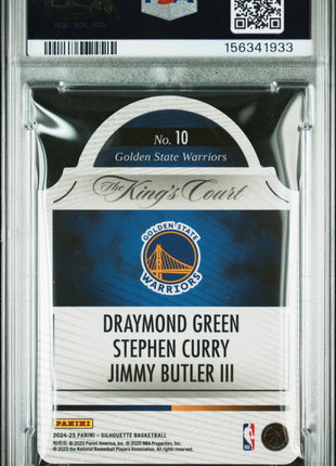 Stephen Curry 2024 Panini Silhouette The King's Court Gold /10 SSP PSA9 MINT