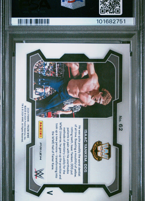 Issac Yankem 2024 Prizm WWE #62 Under Card Variation Gold /10 SSP PSA10 GEM MT