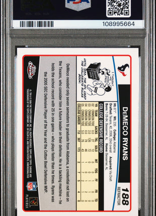 Demeco Ryans 2006 Topps Chrome #188 Special Edition Refractor RC PSA9 MINT