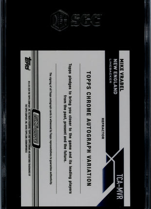 Mike Vrabel 2023 Topps Composite Chrome Refractor/ 299 Auto SGC10/10 GEM MT