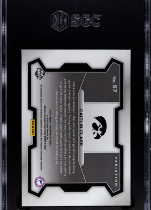 Caitlin Clark 2024 Panini Prizm Draft Picks #57 Variation SGC9.5 MINT+ Hawkeyes