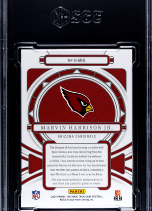 Marvin Harrison Jr. 2024 National Treasures Heirlooms Patch /49 RC SGC9.5 MT+